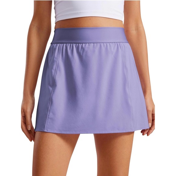 CRZ YOGA Pants - CRZ YOGA Womens Athletic Skort Dark Lavender Purple Sports Skirt Size M 8-10